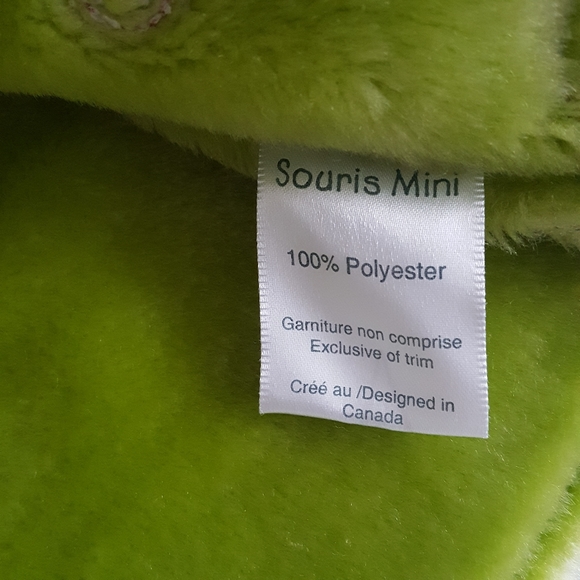 Souris Mini Green Faux Suede/Fur Vest Size 5 - Picture 6 of 6